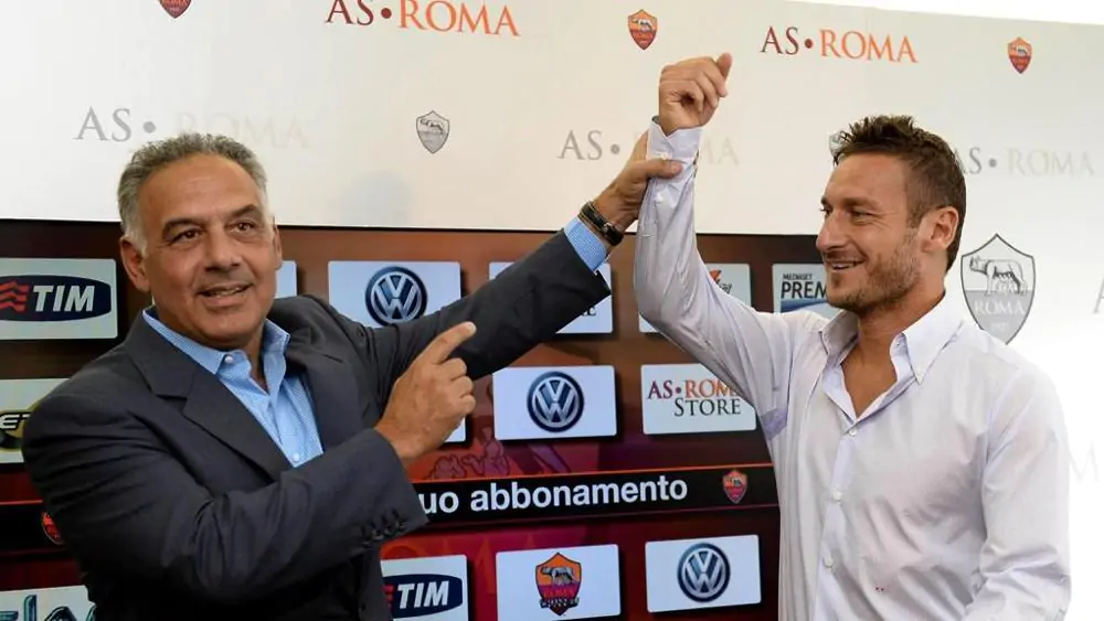Roma Pallotta offerto rinnovo leggendario a Totti
