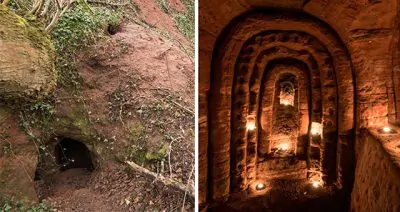 rabbit hole secret knights templar caynton caves