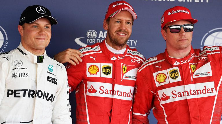 Formula 1, Gp Russia: due Ferrari in prima fila. Pole di Vettel e Raikkonen secondo Formula 1, Gp Russia: due Ferrari in prima fila. Pole di Vettel e Raikkonen secondo