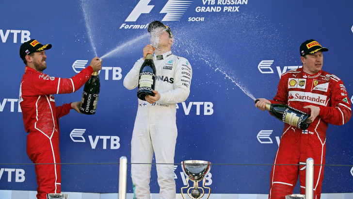 Formula 1, GP Russia: Bottas trionfa davanti alle Ferrari Formula 1, GP Russia: Bottas trionfa davanti alle Ferrari