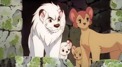 Kimba con la sua famiglia