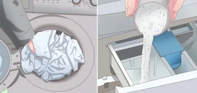 Lenzuola in lavatrice