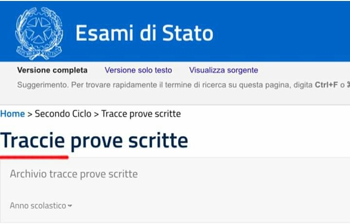 Maturità: errore d'ortografia sul portale del Ministero Maturità