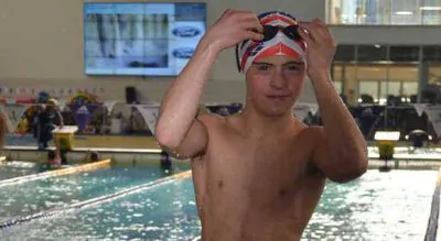 Valerio è un campione di nuoto