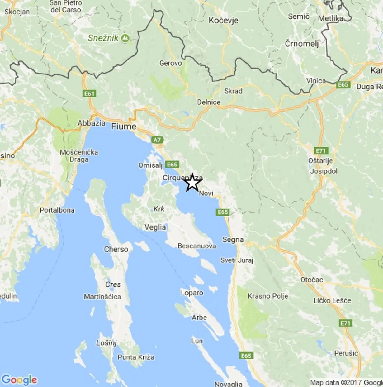 Terremoto in Croazia