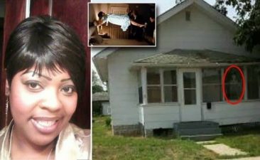 DA sinistra Latoya Ammons, poi la casa, la figlia e il demone