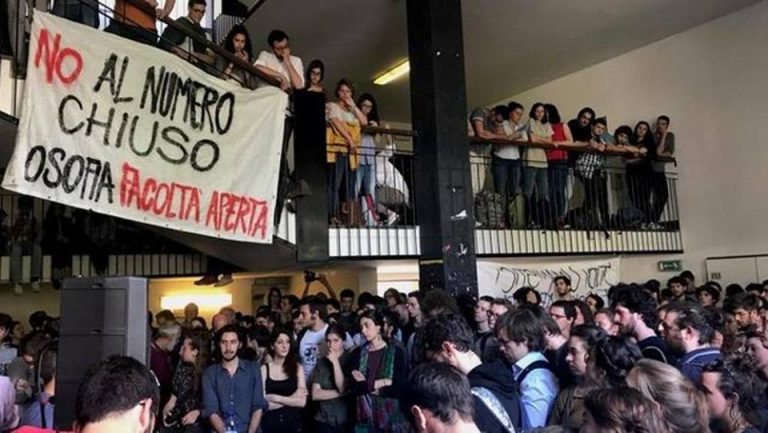 Università Statale di Milano annuncia ricorso contro lo stop al numero chiuso università