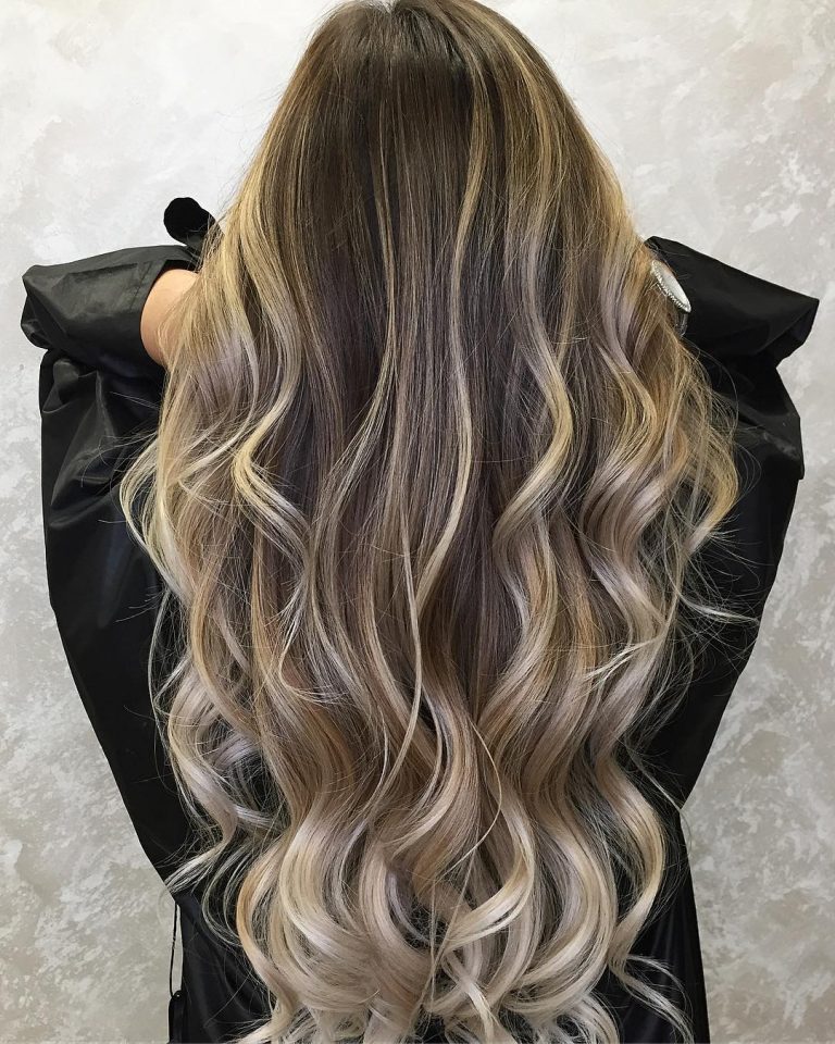 Shatush Shatush su capelli castani