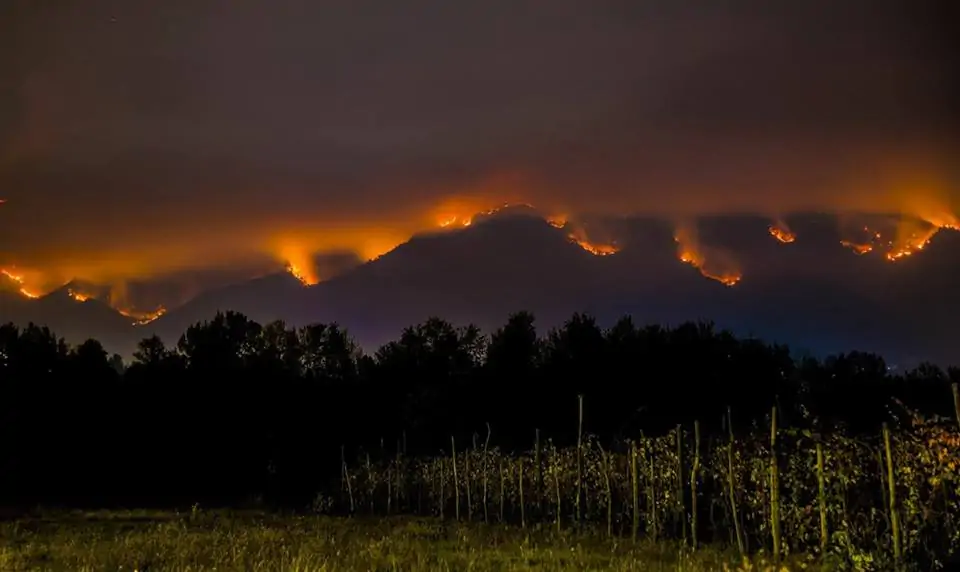 Incendi in Piemonte