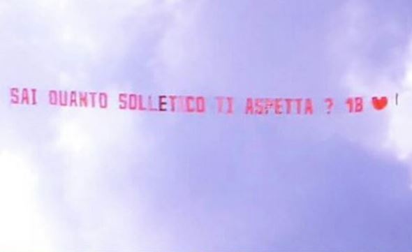 aereo per giulia de lellis
