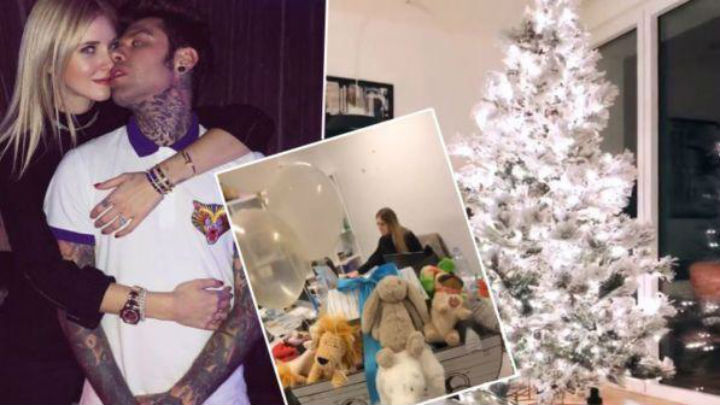 Il Natale arriva a casa di Fedez e Ferragni: le foto