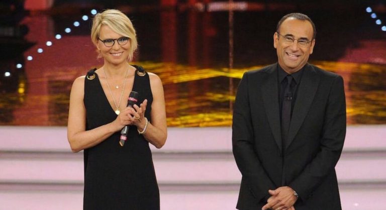 Maria De Filippi e Carlo Conti