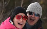 La coppia sulla neve