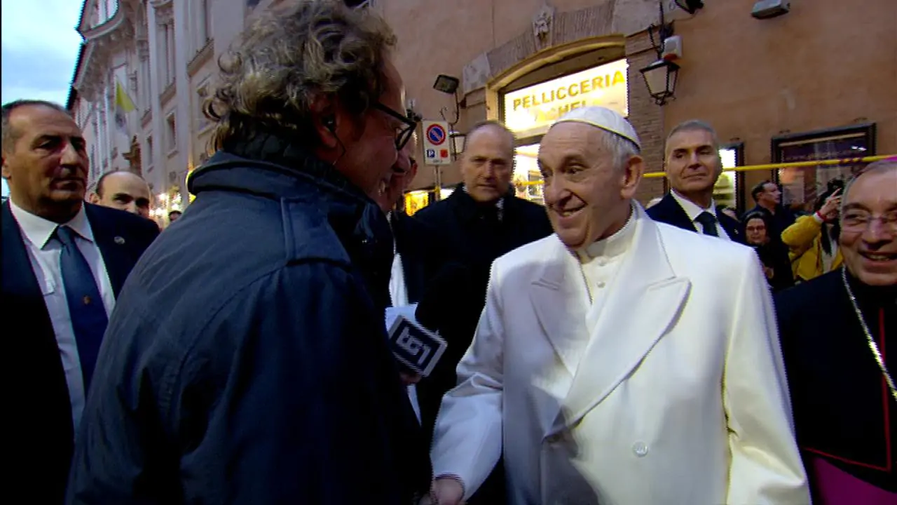 Incontro tra il Papa e il giornalista