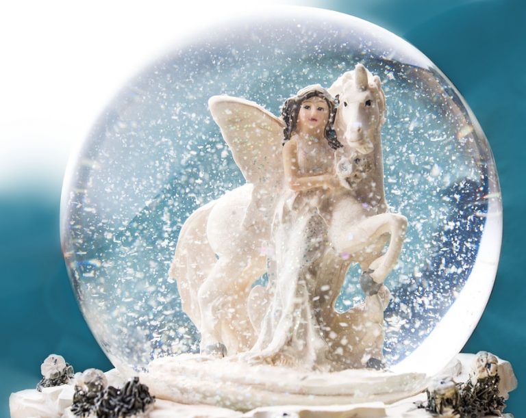 palla di vetro con neve palla di vetro con neve
