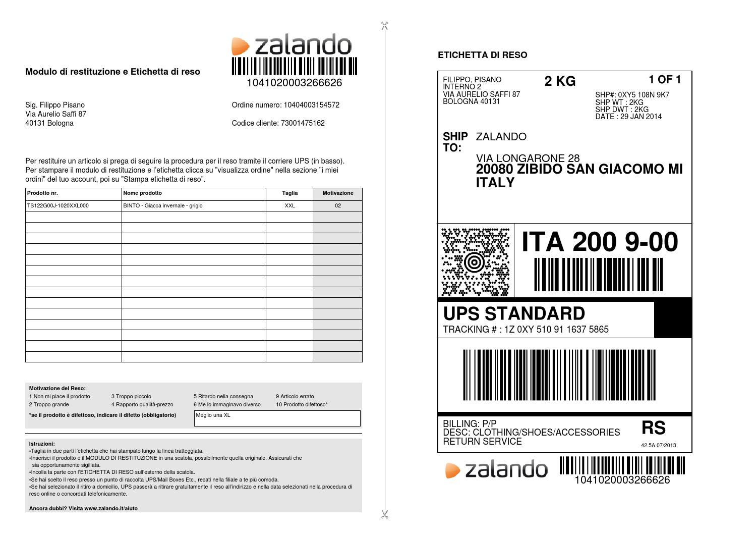 Rimborso di Zalando. Quanti giorni bisogna attendere per averlo?