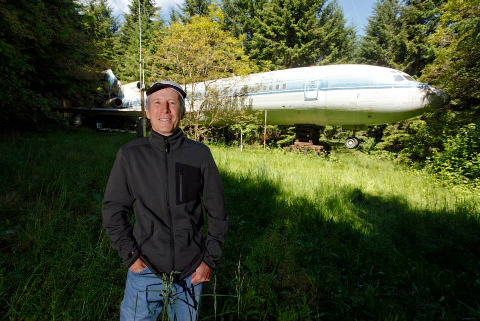 Casa aerea in un bosco