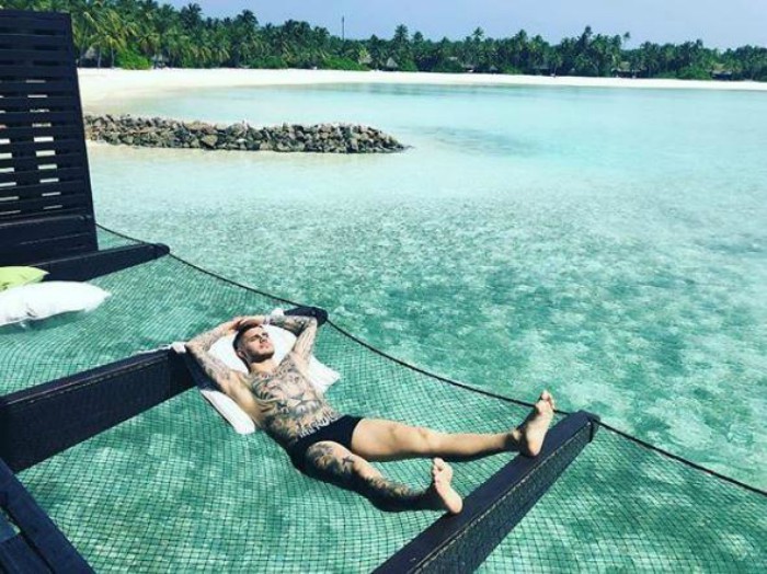 Calciatori alle Maldive