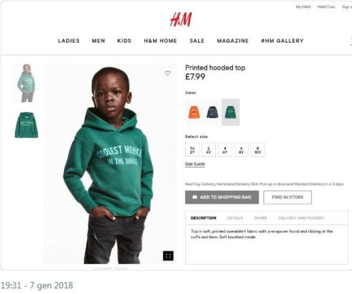 H&M Sotto accusa