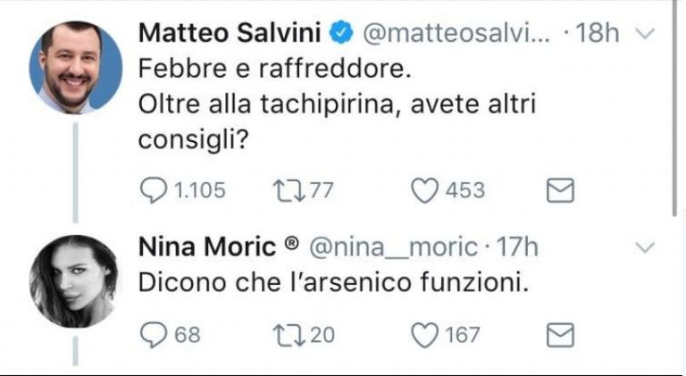 Il post di Nina Moric