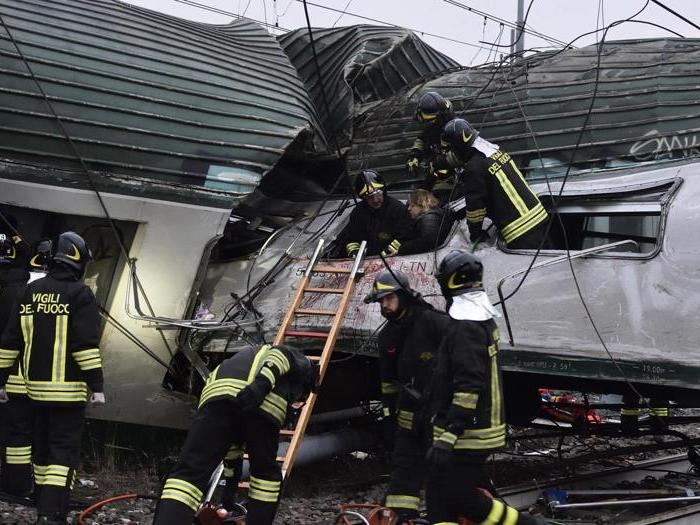 Treno deragliato Milano