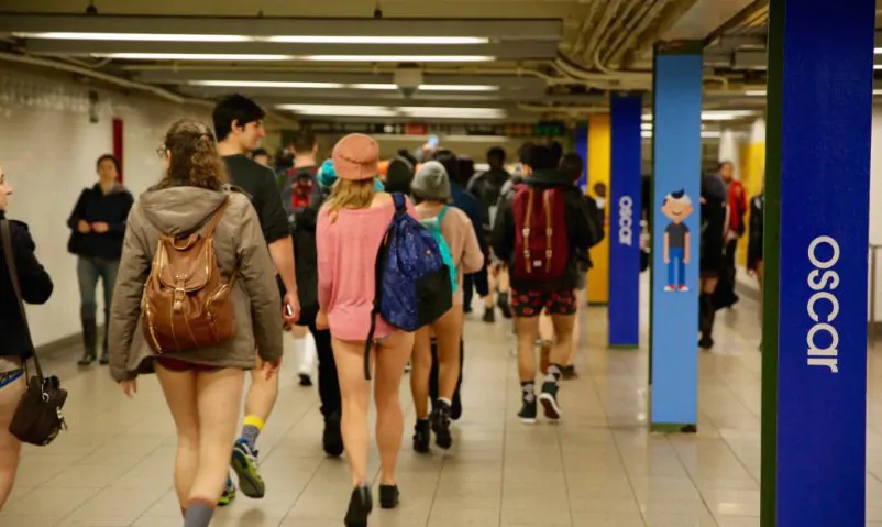 No pants subway ride