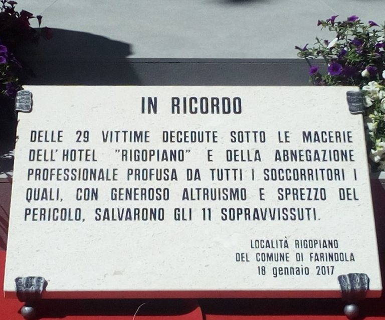 tragedia rigopiano