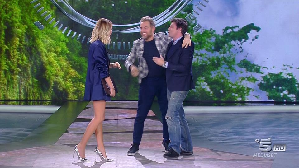 Alessia Marcuzzi, Daniele Bossari. Lorenzo Flaherty