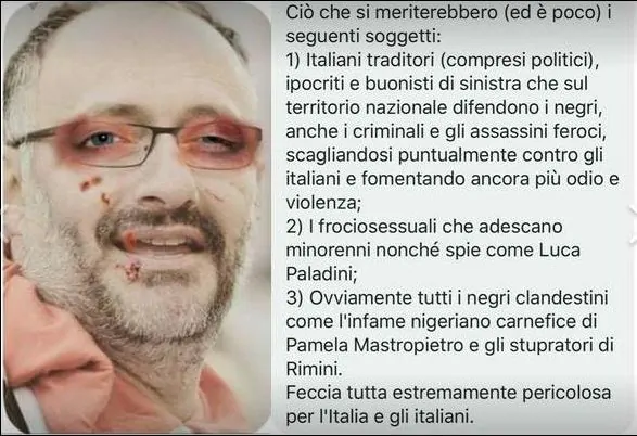 Luca Paladini minacciato