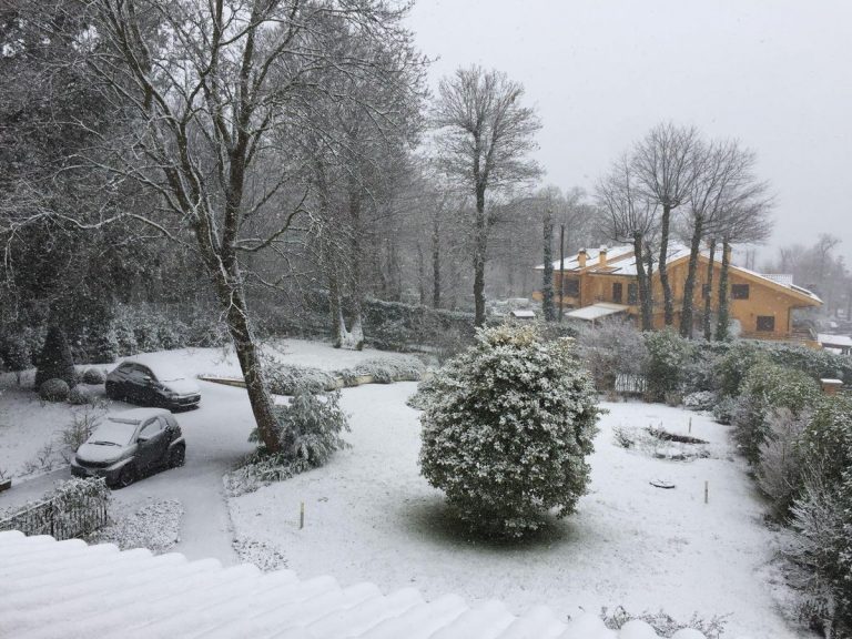 Neve a Roma, fiocchi ai Castelli tra Velletri e Rocca di Papa Neve a Roma, fiocchi ai Castelli tra Velletri e Rocca di Papa
