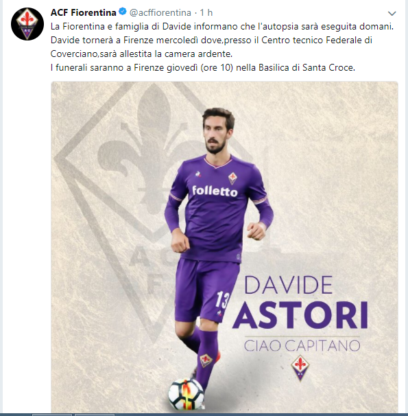 funerali astori