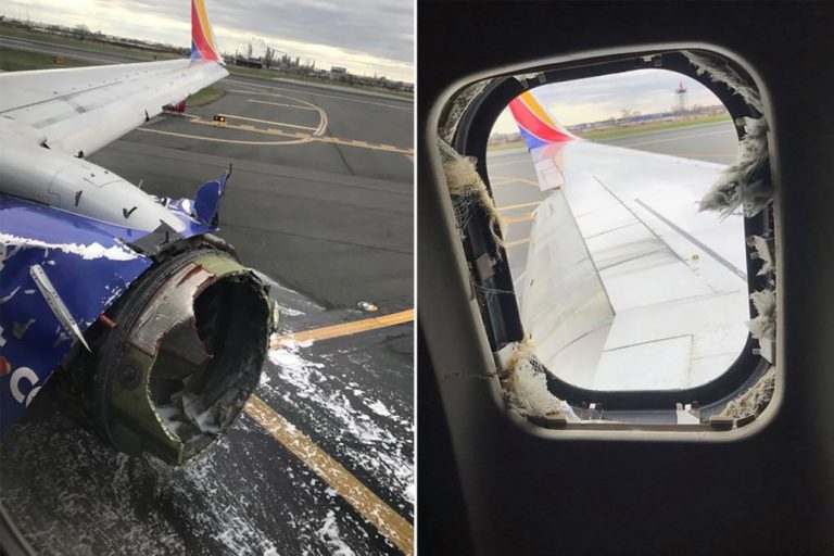 Motore esplode in volo e spacca finestrino: passeggera quasi risucchiata, atterraggio di emergenza VIDEO-FOTO