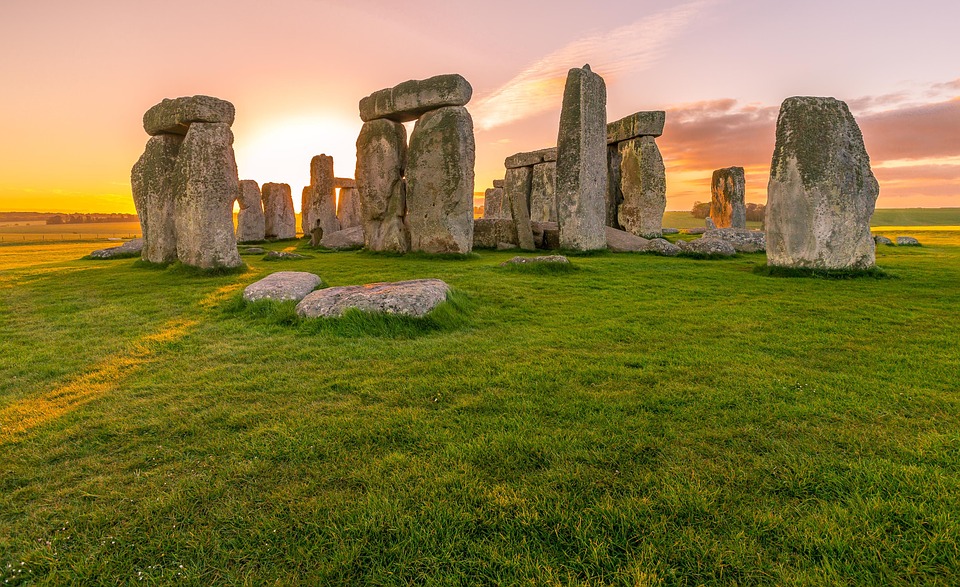 tramonto a Stonehenge