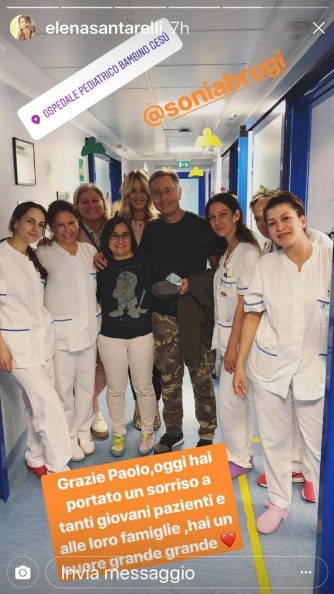Paolo Bonolis e Elena Santarelli