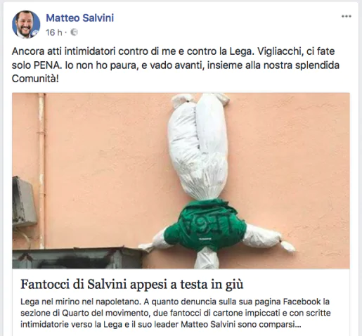 Le parole di Matteo Salvini