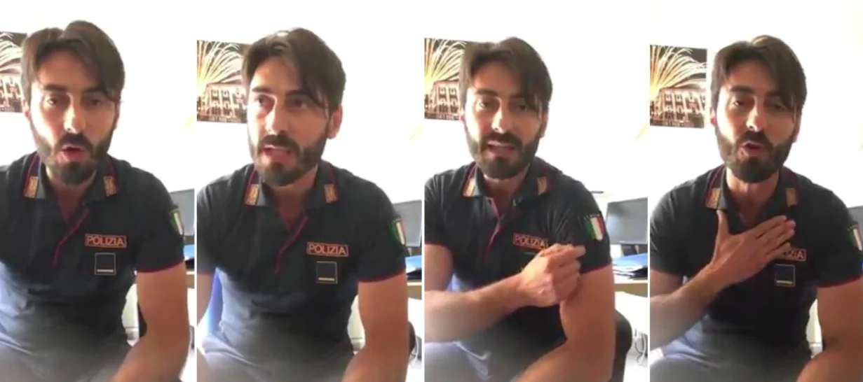 Poliziotto siciliano pubblica un video contro Mattarella
