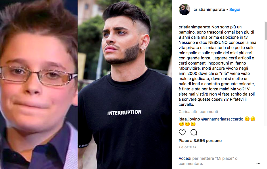 cristian imparato prima e dopo