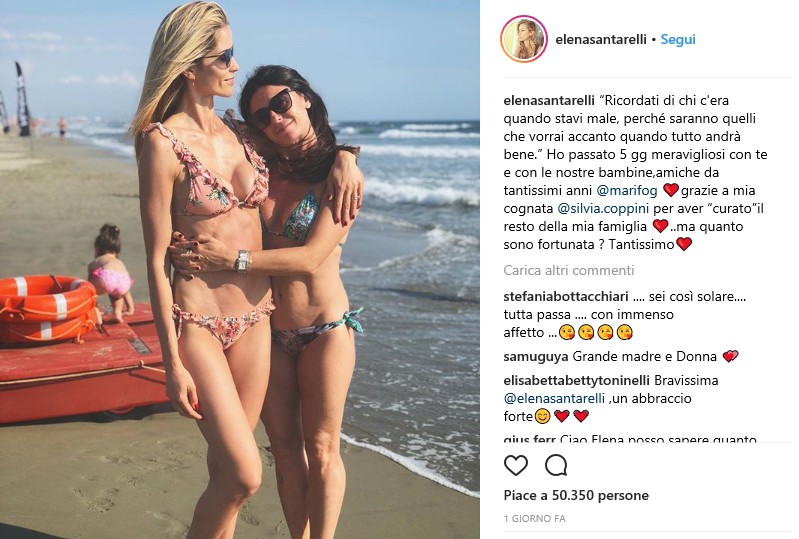 Elena Santarelli mare