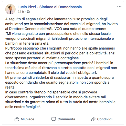 Il post di Lucio Pizzi
