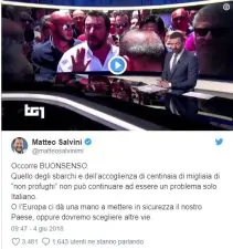 Matteo Salvini su Twitter