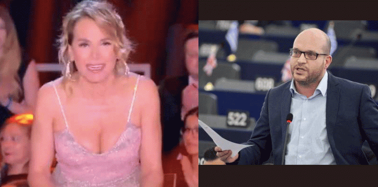 Barbara D'Urso contro Lorenzo Fontana