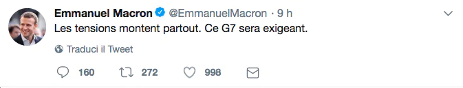 Macron sul G7