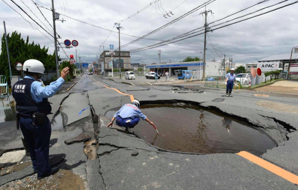 Grossi danni alle strade
