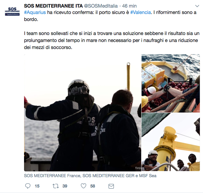 I volontari della SOS Mediterranée
