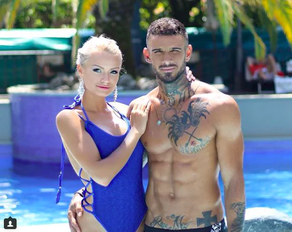 Mercedesz Henger con Lucas Perracchi