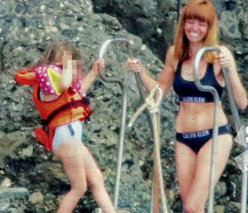 Carlotta con la figlia Stella
