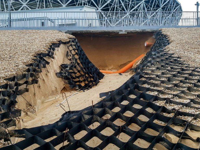 Volgograd Arena: frane e alluvioni Volgograd Arena: frane e alluvioni