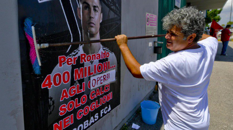 Lo sciopero Fiat contro l'acquisto di Ronaldo