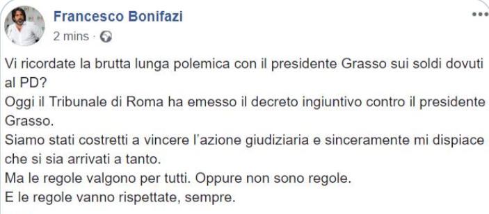 Grasso condannato