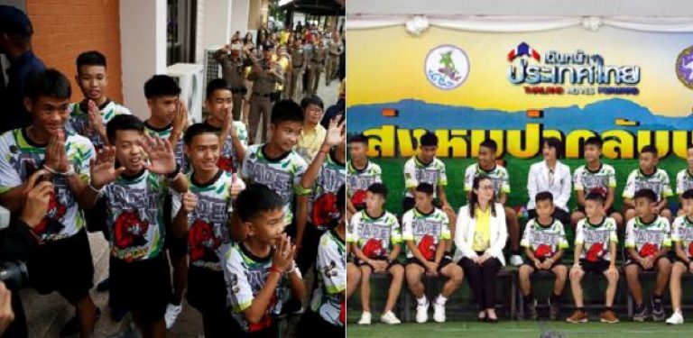 Thailandia, i 12 ragazzi lasciano l'ospedale e rispondono ai giornalisti